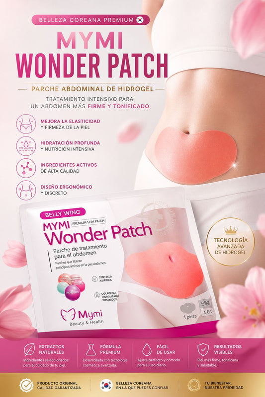 MYMI Wonder Patch | Parche Abdominal de Hidrogel Coreano | Fácil de Usar y Cómodo | 1 Pieza